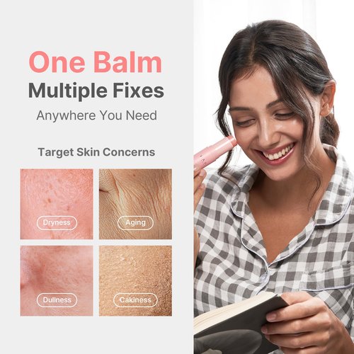 KAHI Wrinkle Bounce Multi Balm - DUO EDITION | All-in-One Hydrating Balm Eye Cream Make Up Base & Moisture Stick | Daily Moisturizer Stick with Salmon-derived sodium DNA (0.32 oz - Pack of 2)
