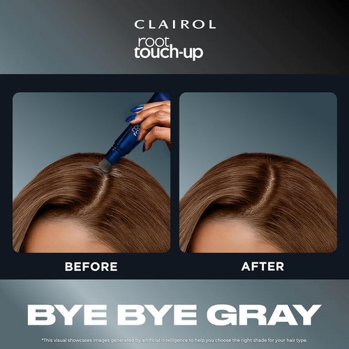 Clairol Root Touch-Up Hair Color Gel - Semi-Permanent Black Blending Formula | 2 oz Pack