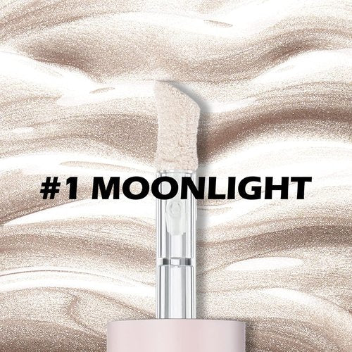 Erinde Liquid Highlighter - Natural Glossy Face Bronzer Stick | Lightweight & Blendable Cream Illuminator, 01# Moonlight