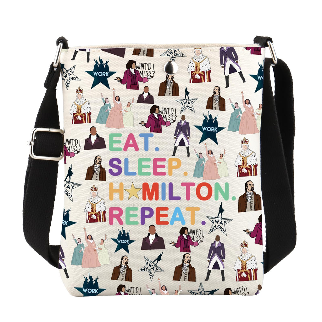 WCGXKO Musical Lover Gift Musical Character Zipper Pouch Makeup Bag (SLEEP HA XK)
