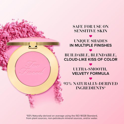 Too Faced Dream A Little Dream Blush & Lip Gloss Set - Cloud Crush Blush + Kissing Jelly Lip Oil, Sheer Coverage