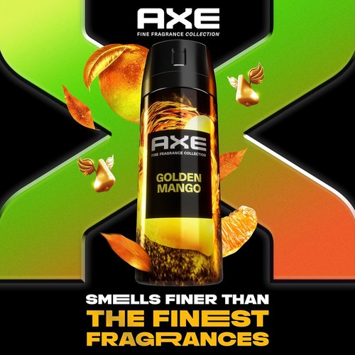 AXE Fine Fragrance Collection Deodorant Body Spray - Golden Mango | 72H Odor Protection, 4 oz