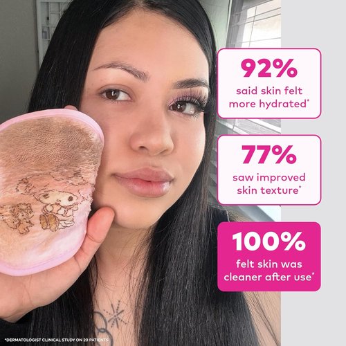 Original MakeUp Eraser 7-Day Set - Effortlessly Remove All Makeup With Just Water | Hello Kitty & Friends, 7ct