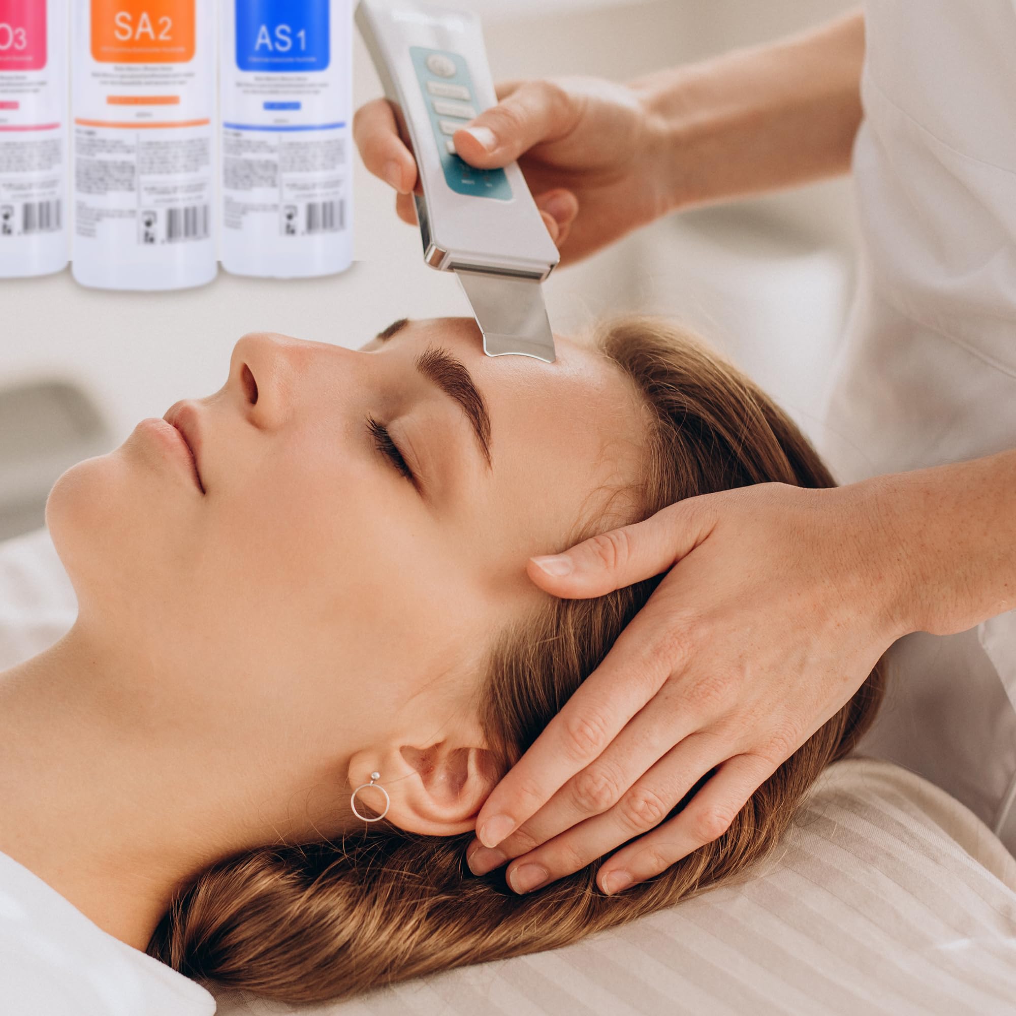 YMEYFAN AS1 Hydrate Solution for Facial Machine Hydrogen Oxygen Professional, AS1 SA2 AO3 Aqua Peeling Solution Serums for Hydration Face Cleaning, Face Skin Care, Hydrating, Exfoliate (400ml/3Pcs)