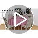 Pink Waterproof Round Tablecloth 48 Inch - Wrinkle Free, Stain Resistant