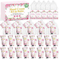 50 Pack Bulk Hand Cream and Lip Balm Gifts Sets, Baby Shower Favors and Bridal Shower Favors for Guests with Thank You Card and Organza Gift Bags, Appreciation Gifts, Wedding Party Favors (Baby Girls)