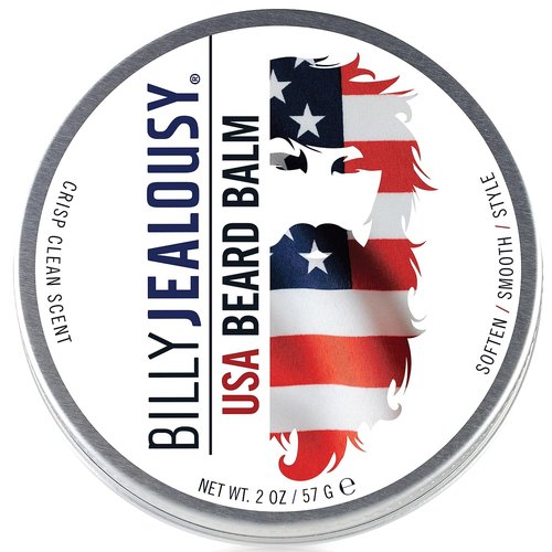 Billy Jealousy Beard Balm - Moisturizing & Strengthening Formula with Patchouli and Sandalwood, 2 oz.