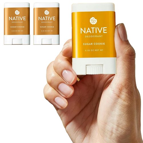 Native Mini Deodorant - Limited Edition Sugar Cookie - Travel Size 0.35 Oz - Pack of 2