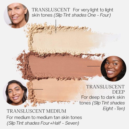 Saie Airset Radiant Loose Setting Powder - Weightless Face Powder to Set, Smooth + Diffuse Face Makeup - Formulated with Hydrating Squalane - Translucent Medium (0.14 oz)