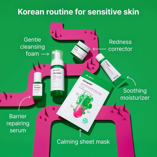 Dr.Jart+ Cicapair Face Mask - Soothing Serum for Redness Relief with Centella Asiatica | Korean Skin Care