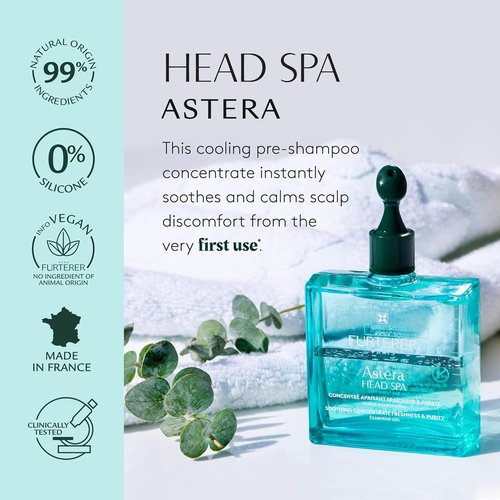Rene Furterer Asterra Soothing Concentrate | Pre-Shampoo Scalp Treatment for Sensitive Scalps - Mint & Eucalyptus - 1.6 Oz
