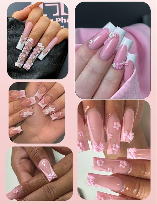 3D Nail Charms and Gems 6000 Pcs Charms for Nails Design Resin and Metal Cute Nail Art Charms Nail Flowers Bows Cherry Butterfly with Rhinestones and Pearls