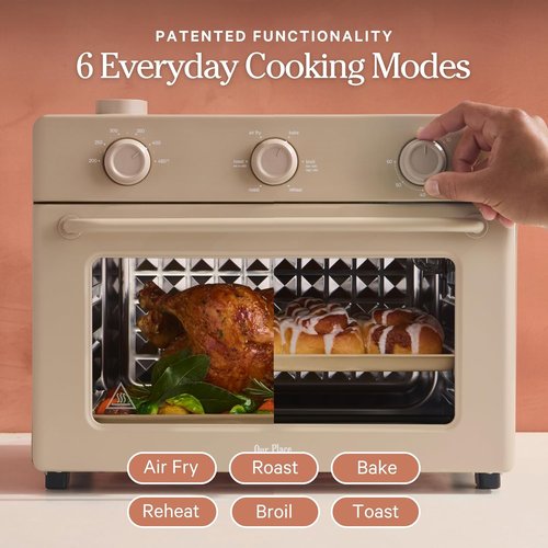 Our Place Large Wonder Oven - 6-in-1 Stainless Steel Air Fryer Toaster Oven Combo | 31.7 QT Capacity - Toast, Roast, Bake, Reheat, Broil & Steam | Spice