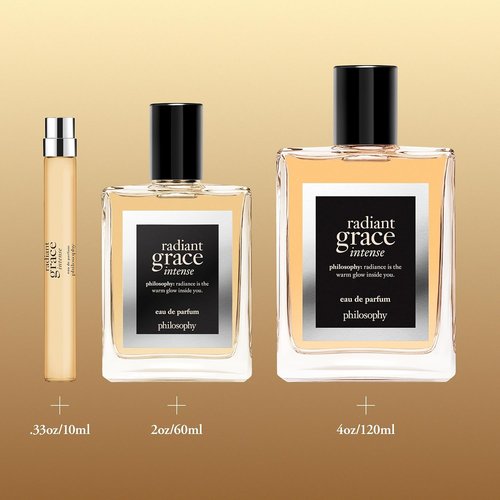 Philosophy Radiant Grace Intense Eau De Parfum - Ambery Floral Women's Perfume - Long-Lasting Luxury Fragrance with Raspberry, Jasmine & Vanilla
