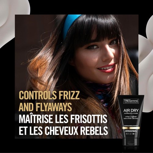 TRESemmé Air Dry Smoothing Cream - Hydrating Frizz Control for Unruly Hair | 5 oz