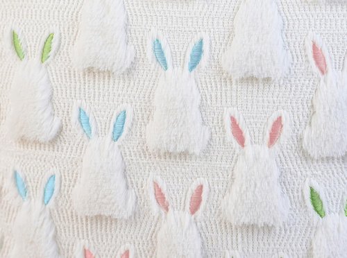 ALFEVA Bunny Throw Pillow Covers - Set of 2 Cute Plush Easter Decor | 18" x 18" for Home & Sofa