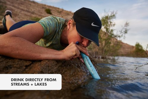 LifeStraw Personal Water Filter - Essential for Hiking, Camping & Emergency Preparedness