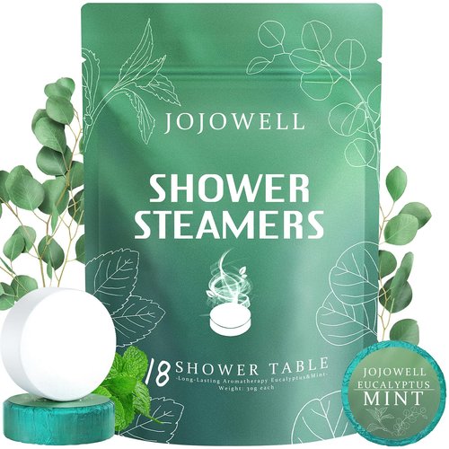 Shower Steamers Aromatherapy - 18 Pack Birthday Gifts for Women Men, Eucalyptus for Shower, Nasal Relief, Self Care Spa Gifts for Women - Eucalyptus & Mint, Valentines Day Gifts for Her Him Wife pcs
