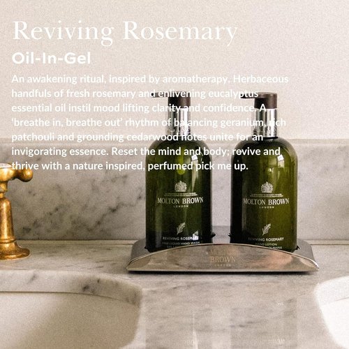 Molton Brown Reviving Rosemary Bath & Shower Oil-In-Gel | 10 Fl. Oz. for Refreshing Cleanliness