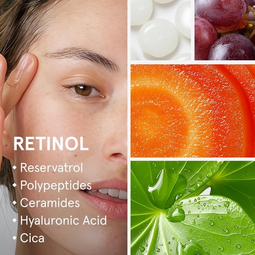 iRestore Retinol Serum - 1% Retinol with Peptides & Hyaluronic Acid | Anti-Aging Night Serum for Sensitive Skin, Fragrance-Free
