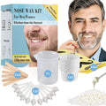 Keethem 120g Nose Wax Kit with 30 White Applicators, 20 Mustache Guards, 20pcs Paper Cups, Painless Nose Hair Removal for At Least 20 Times Usage, Nose Hair Waxing Kit for Men and Women