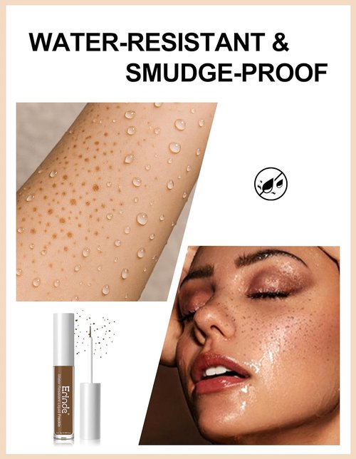 Erinde Faux Freckle Pen - Waterproof, Long-Lasting Makeup for Natural-Looking Freckles | Vegan, 02 Chocolate