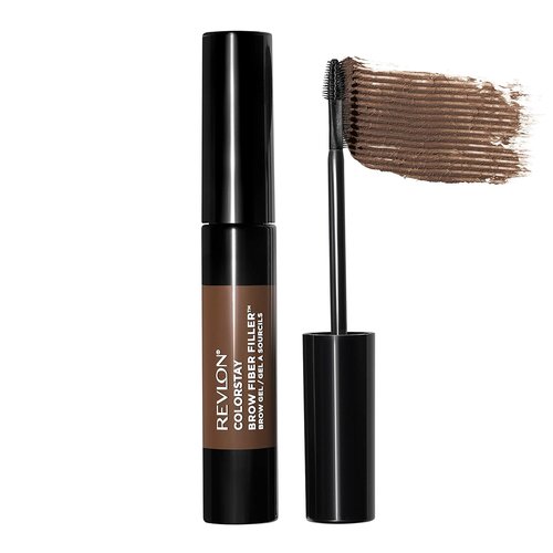 Revlon ColorStay Brow Fiber Filler - Longwearing Waterproof Eyebrow Gel in Medium Brown, 0.23 fl. oz.