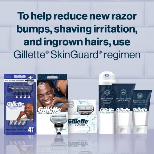 Gillette SkinGuard Face Scrub for Men, 5 oz Daily Cleansing Exfoliating Face Scrub with Shea Butter and Charcoal