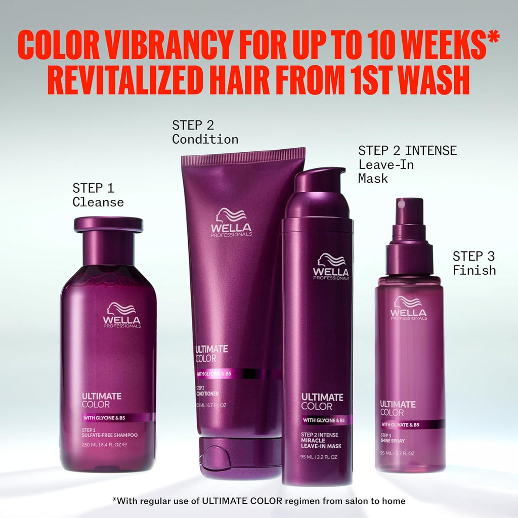 Wella Professionals Ultimate Color Shine Spray - Lasting Shine & Smoothness for Color-Treated Hair | 3.2 Fl Oz