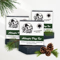 The Black Stuff All Natural Bar Soap for Men Handmade Cold Process Soaps with Organic Ingredients and Essential Oils - Mens Soap for Daily Use, Atlantic Pine Tar (3 Packs)