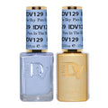 DND Diva Gel Polish Set, Soda Poppin Collection, UV/LED Gel Polish and Air Dry Nail Lacquer, Matching Chip-Free Polish Duo, 129 Pies in the Sky, 0.5 Fl Oz