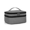 LUXJA Nail Polish Carrying Case - Holds 30 Bottles (15ml - 0.5 fl.oz), Double-layer Organizer for Nail Polish and Manicure Set, Gray (Bag Only)