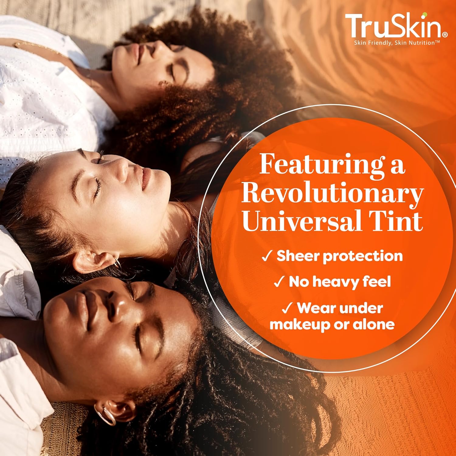 TruSkin Sunscreen Serum - SPF 30 Tinted Mineral Face Serum with Zinc Oxide & Vitamin C | 1 fl oz