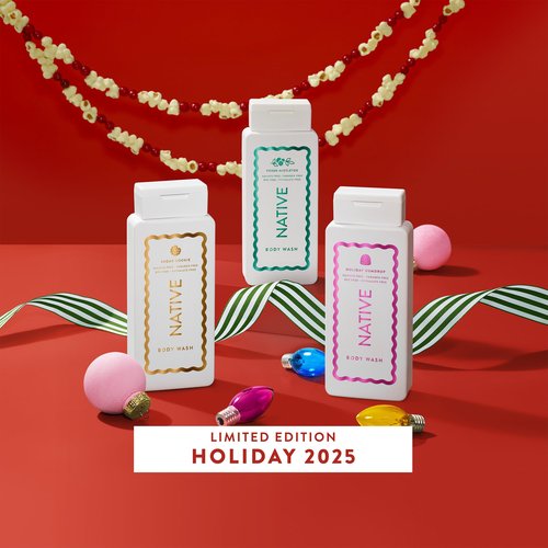 Native Body Wash, Holiday Edition, Holiday Gumdrop Scent, Contains Naturally Derived Ingredients | For Women & Men, Sulfate, Paraben, & Dye Free Leaving Skin Soft and Hydrated | 18 oz