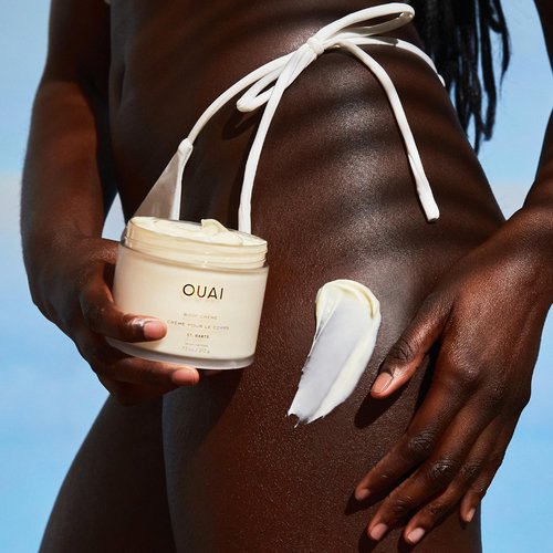 OUAI Body Creme, St. Barts Travel Size - Hydrating Whipped Body Cream with Cupuaçu Butter, Coconut Oil & Squalane - Softens Skin & Delivers Radiant Glow - Sulfate-Free Skin Care (3.4 oz)