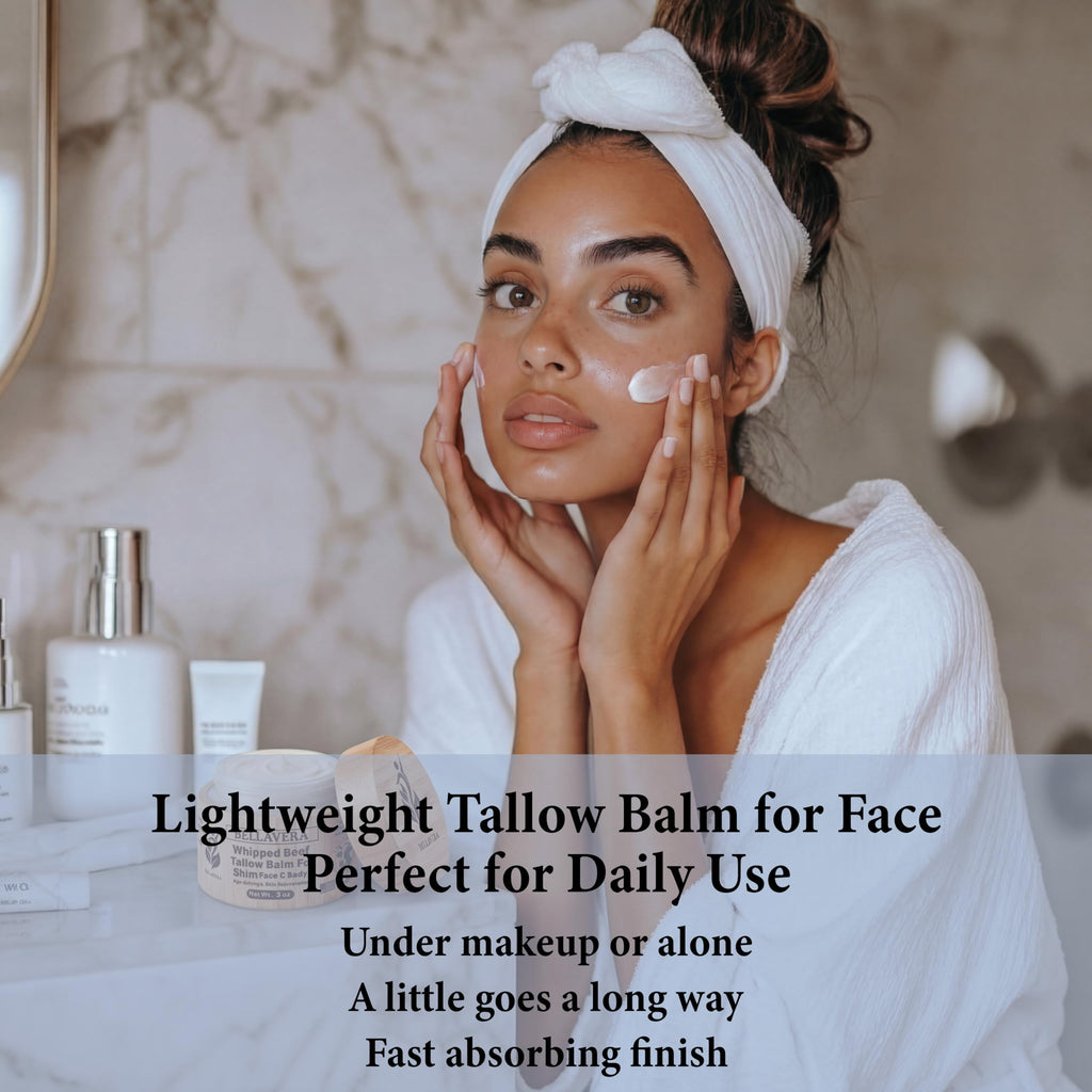 Whipped Tallow and Honey Balm for Face & Body – Manuka honey and Grass Fed Beef Tallow Face Moisturizer – Anti Wrinkle & Anti Aging Cream – Cebo de Res – Made in USA -With Frankincense -3 oz