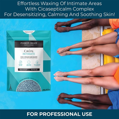 Cirepil - Intimate - 800g / 28.22 oz Hard Wax Beads Bag - With Cicasepticalm & Coconut Oil - Specialized for Brazilian & Bikini Waxing - Creamy Anti-Bump Hair Removal for Sensitive Areas - Refill Bag