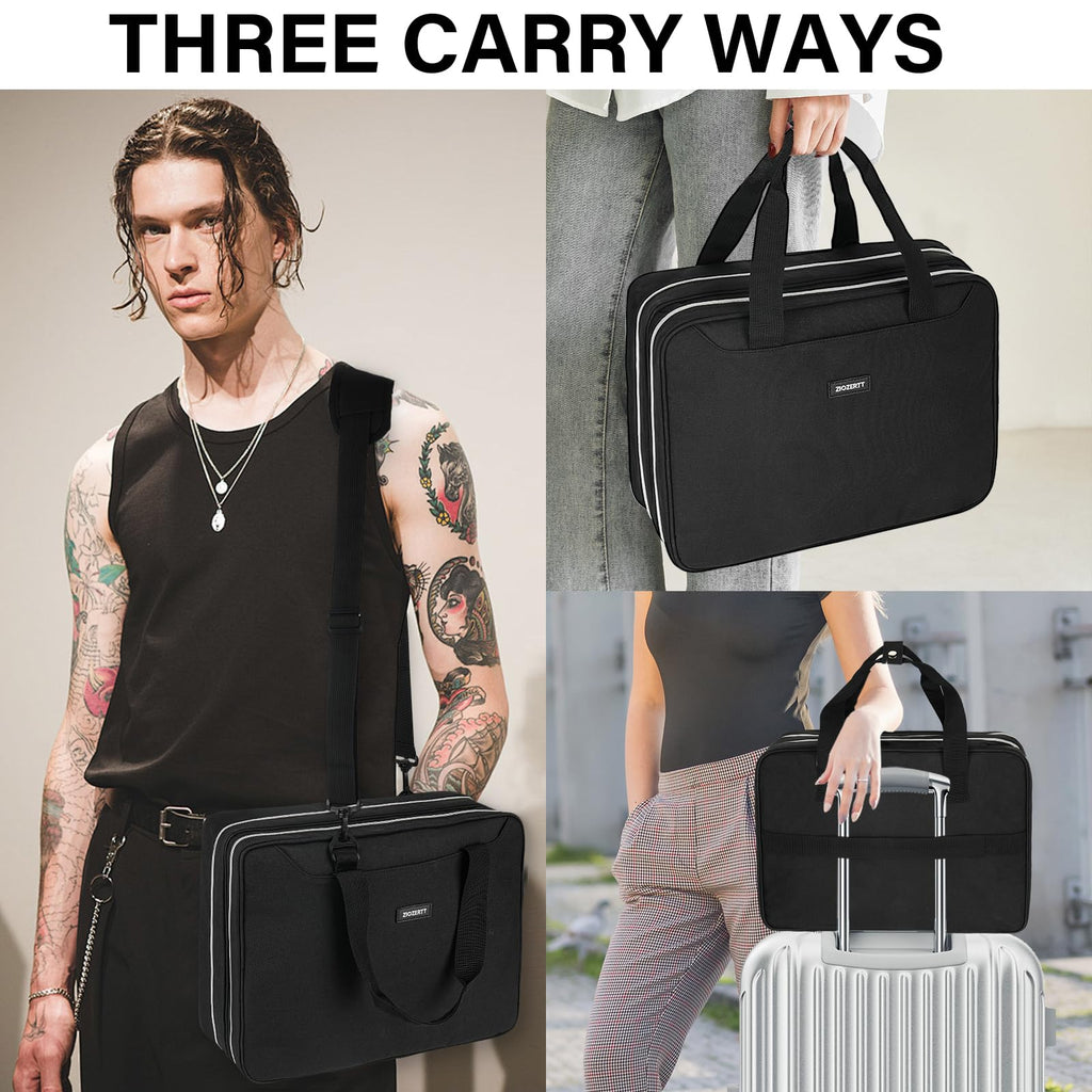 ZIOZERTT Tattoo Travel Case for Equipment and Supplies,Black,Bag Only