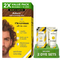 2X Reusable Hair & Beard Dye for Men – Auburn | Up to 10 Uses, 7 Minutes | Natural Gray Coverage, No-Drip Cream with SkinArmour® – Cleverman