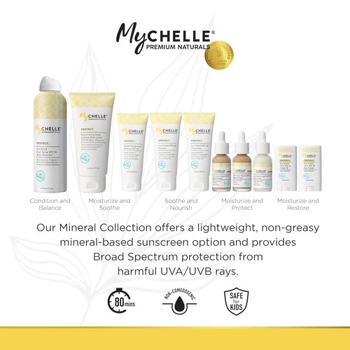 MyCHELLE Dermaceuticals SPF 50 Replenishing Solar Defense Body Lotion - Moisturizing, Reef Safe, 6 Fl Oz