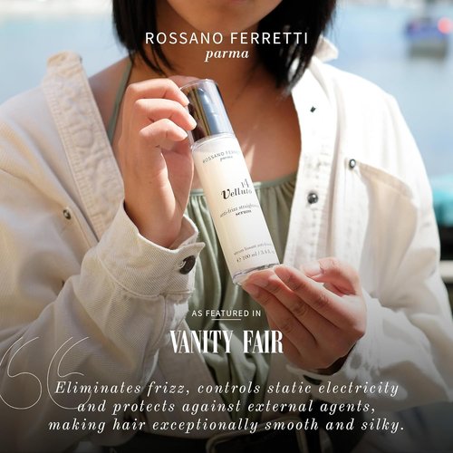 Rossano Ferretti Velluto Straightening Serum - Frizz Control & Hydration for Sleek Finish | 3.4 Fl Oz | Luxury Vegan