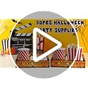 Halloween Movie Night Snack Trays - 50 Pack Halloween Castle Paper Food Boxes