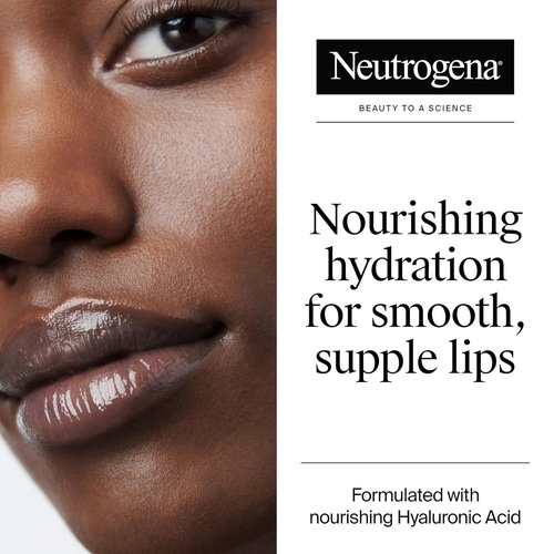 Neutrogena Hydro Boost Lip Balm - Hydrating Hyaluronic Acid Formula | Sheer Ice Nude, 0.5 oz