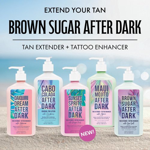 Brown Sugar Double Dark Island Princess Tanning Lotion, 400X Bronzer with Royal Honey Butter & White Sands Calming Minerals, 13.5 Fl Oz
