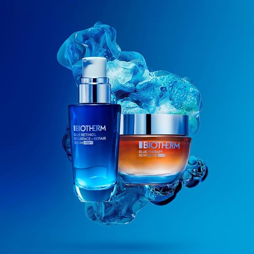 Biotherm Blue Therapy Night Cream - Anti-Aging Formula with Amber Algae for Dehydrated Skin | 1.7 Fl. Oz.