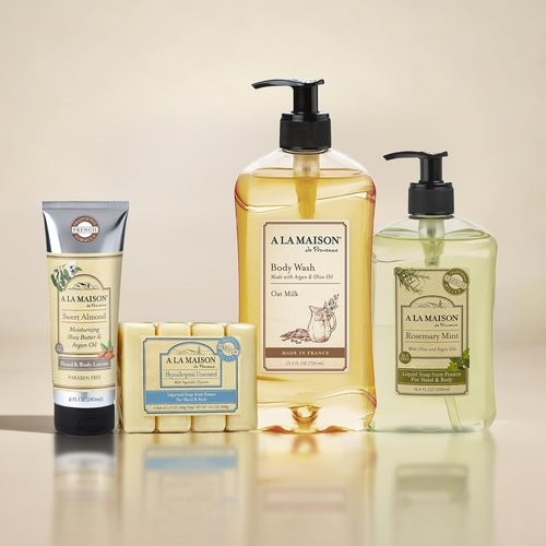 A LA MAISON Fresh Sea Salt Soap - Nourishing 4-Pack | 14 Ounces of Natural Cleanliness