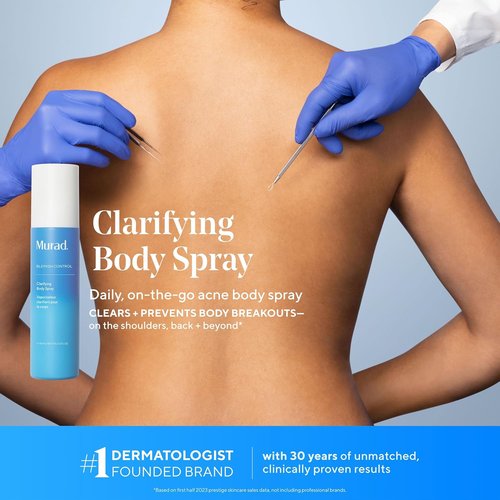 Murad Clarifying Body Spray - Salicylic Acid Treatment for Bacne & Body Acne, 6.0 oz
