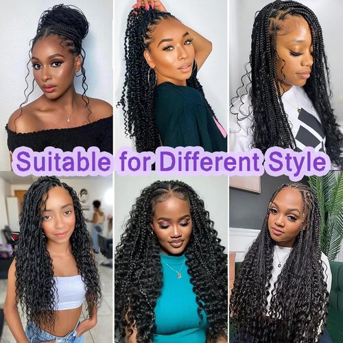 20 Inch Human Braiding Hair For Boho Braids Deep Wave Bulk Human Hair for Braiding 100g/pack 2 Bundles Human Braids Hair Extensions No Weft