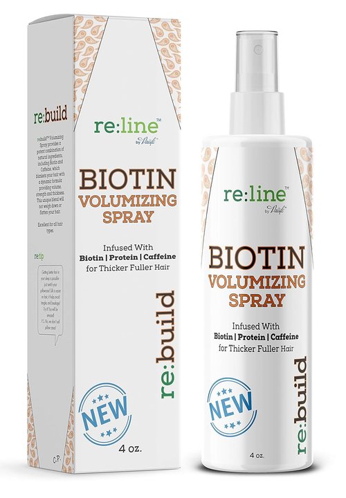 Biotin Volumizing Spray - Natural Hair Thickener for Fine Hair - Unisex Volumizer for Fuller Locks