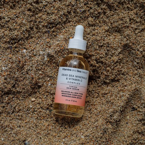 Toning Skin Serum with Vitamin C Complex & Dead Sea Minerals – Brightening, Dark Spot Minimizer, Toning Facial Serum – Vegan, Paraben-Free – 2 fl oz